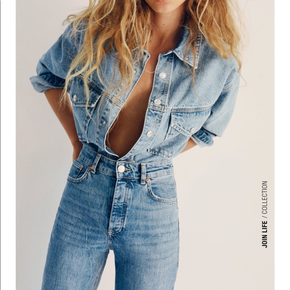 Zara Jackets & Blazers - Zara Oversized Denim Shirt